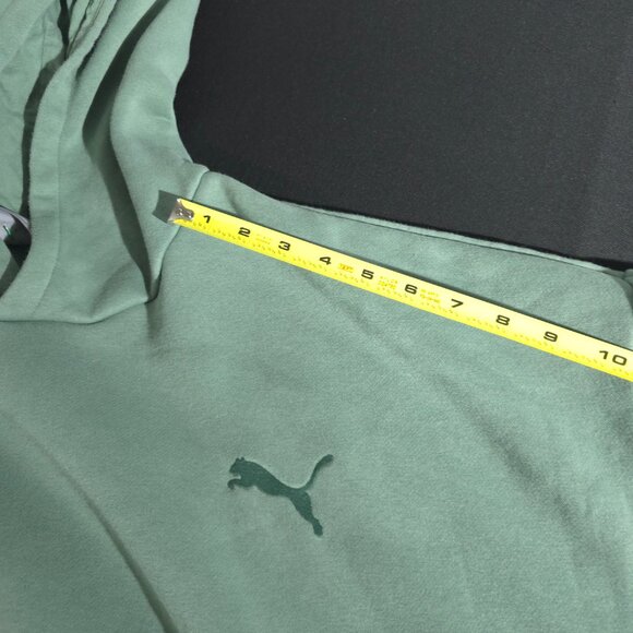 Puma SE Fit Warm Cell Hoodie Mens Sz XXL Green Pullover Logo Solid - Picture 11 of 16